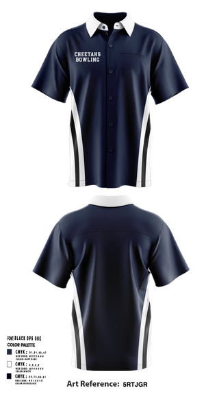 Short Sleeve Bowling Jersey, Cheetahs, Bowling, Teamtime, Team time, sublimation, custom sports apparel, team uniforms, spirit wear, spiritwear, sports uniforms, custom shirts, team store, custom team store, fundraiser sports, apparel fundraiser