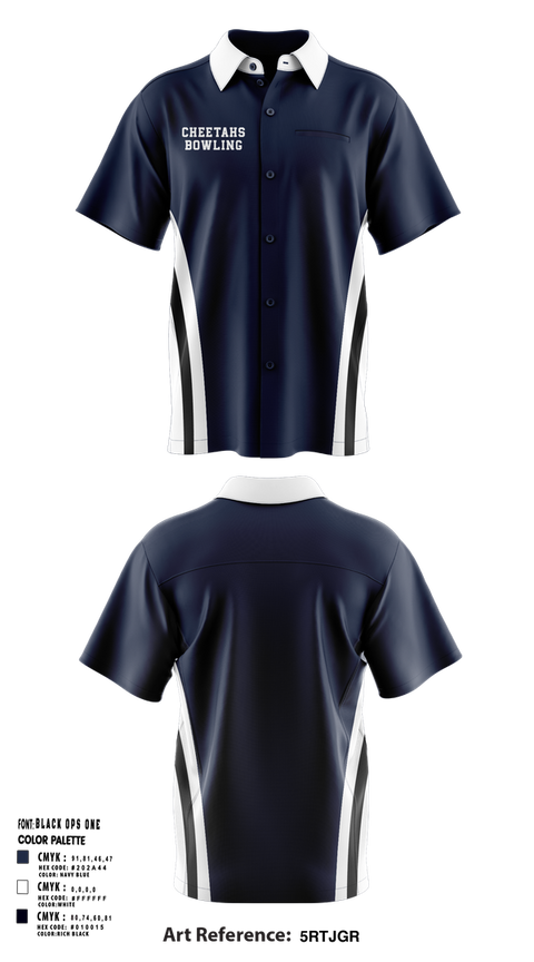 Short Sleeve Bowling Jersey, Cheetahs, Bowling, Teamtime, Team time, sublimation, custom sports apparel, team uniforms, spirit wear, spiritwear, sports uniforms, custom shirts, team store, custom team store, fundraiser sports, apparel fundraiser