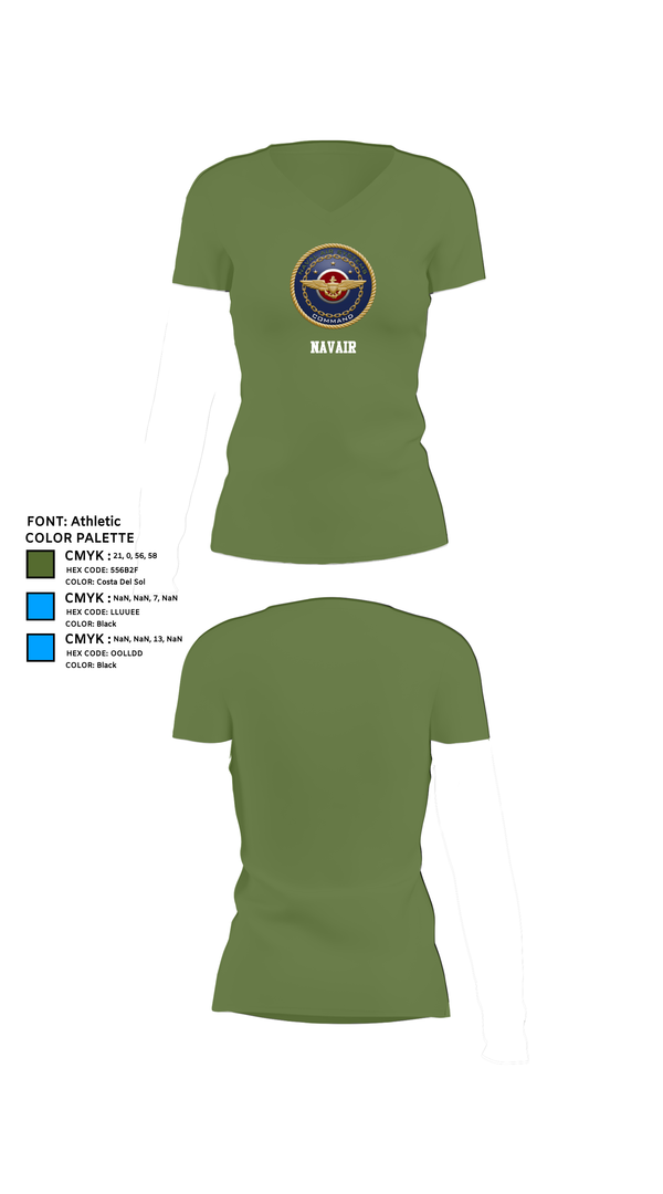 Womens Short Sleeve Vneck Shirt, NAVAIR, , Teamtime, Team time, sublimation, custom sports apparel, team uniforms, spirit wear, spiritwear, sports uniforms, custom shirts, team store, custom team store, fundraiser sports, apparel fundraiser