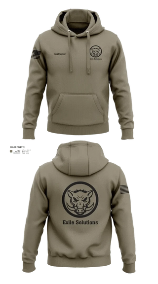 Hoodie, Exile Solutions, Police, Teamtime, Team time, sublimation, custom sports apparel, team uniforms, spirit wear, spiritwear, sports uniforms, custom shirts, team store, custom team store, fundraiser sports, apparel fundraiser