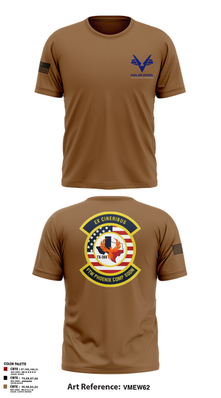 Short Sleeve Performance Shirt, Civil Air Patrol's Fort Worth Phoenix Composite Squadron, , Teamtime, Team time, sublimation, custom sports apparel, team uniforms, spirit wear, spiritwear, sports uniforms, custom shirts, team store, custom team store, fundraiser sports, apparel fundraiser