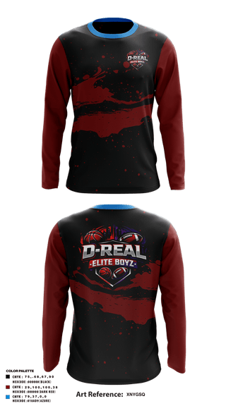 Long Sleeve Performance Shirt, D-real elite boyz, , Teamtime, Team time, sublimation, custom sports apparel, team uniforms, spirit wear, spiritwear, sports uniforms, custom shirts, team store, custom team store, fundraiser sports, apparel fundraiser