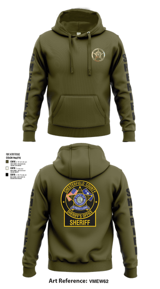 Hoodie, Chesterfield County Sheriff’s Office, Police, Teamtime, Team time, sublimation, custom sports apparel, team uniforms, spirit wear, spiritwear, sports uniforms, custom shirts, team store, custom team store, fundraiser sports, apparel fundraiser