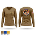378 EM/CBRN 2075803 Women's Long Sleeve V-neck Shirt - 1