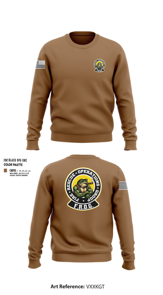 Crew Neck Sweatshirt, Fire Rescue Operations Group, Fire Department, Teamtime, Team time, sublimation, custom sports apparel, team uniforms, spirit wear, spiritwear, sports uniforms, custom shirts, team store, custom team store, fundraiser sports, apparel fundraiser