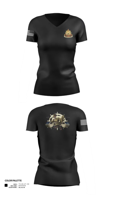 126th PLS Co 52727248 Women's Short Sleeve V-neck Shirt - 20