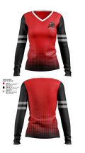 Suitland Rams 59741990 Women's Long Sleeve V-neck Shirt - 1