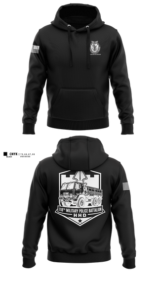 Hoodie, 118th Military Police Battalion, National Guard, Teamtime, Team time, sublimation, custom sports apparel, team uniforms, spirit wear, spiritwear, sports uniforms, custom shirts, team store, custom team store, fundraiser sports, apparel fundraiser