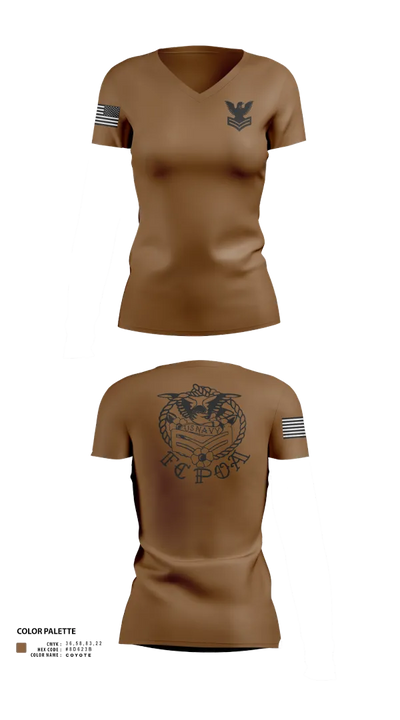 NRC Baltimore FCPOA 79401102 Women's Short Sleeve V-neck Shirt - 21