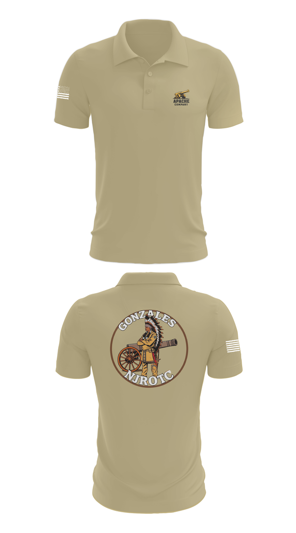 Short Sleeve Performance Polo, NJROTC Apache Company, , Teamtime, Team time, sublimation, custom sports apparel, team uniforms, spirit wear, spiritwear, sports uniforms, custom shirts, team store, custom team store, fundraiser sports, apparel fundraiser