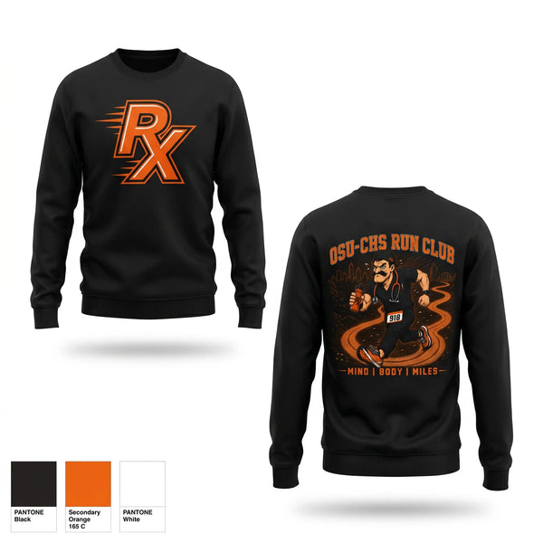 Crew Neck Sweatshirt, OSU-CHS Run Club, Track & Field, Teamtime, Team time, sublimation, custom sports apparel, team uniforms, spirit wear, spiritwear, sports uniforms, custom shirts, team store, custom team store, fundraiser sports, apparel fundraiser