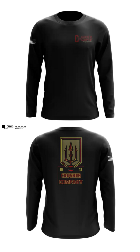 Long Sleeve Performance Shirt, Crusher Company, Army, Teamtime, Team time, sublimation, custom sports apparel, team uniforms, spirit wear, spiritwear, sports uniforms, custom shirts, team store, custom team store, fundraiser sports, apparel fundraiser