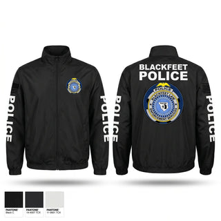 Windbreaker, Blackfeet Police, Police, Teamtime, Team time, sublimation, custom sports apparel, team uniforms, spirit wear, spiritwear, sports uniforms, custom shirts, team store, custom team store, fundraiser sports, apparel fundraiser