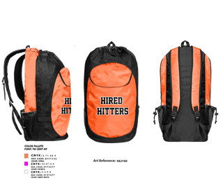 Gear Bag, Hired Hitters, Softball, Teamtime, Team time, sublimation, custom sports apparel, team uniforms, spirit wear, spiritwear, sports uniforms, custom shirts, team store, custom team store, fundraiser sports, apparel fundraiser
