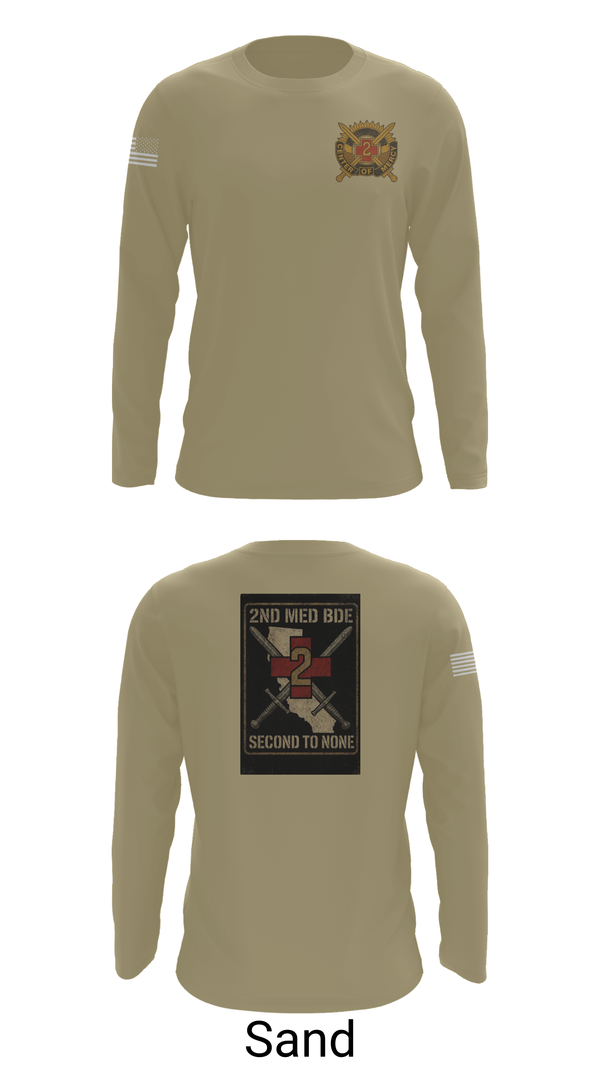 Long Sleeve Performance Shirt, 2nd Medical Brigade, , Teamtime, Team time, sublimation, custom sports apparel, team uniforms, spirit wear, spiritwear, sports uniforms, custom shirts, team store, custom team store, fundraiser sports, apparel fundraiser