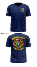 Glades County Fire Rescue Old School Cotton Feel Shirt - 11