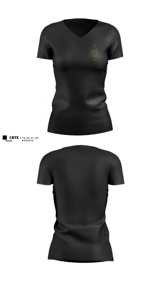 Womens Short Sleeve Vneck Shirt, Roanoke SWAT, Police, Teamtime, Team time, sublimation, custom sports apparel, team uniforms, spirit wear, spiritwear, sports uniforms, custom shirts, team store, custom team store, fundraiser sports, apparel fundraiser
