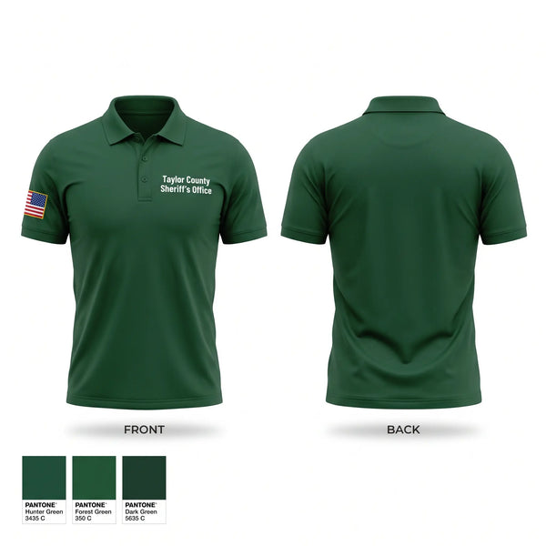 Short Sleeve Performance Polo, Taylor County Sheriff’s Office, Police, Teamtime, Team time, sublimation, custom sports apparel, team uniforms, spirit wear, spiritwear, sports uniforms, custom shirts, team store, custom team store, fundraiser sports, apparel fundraiser