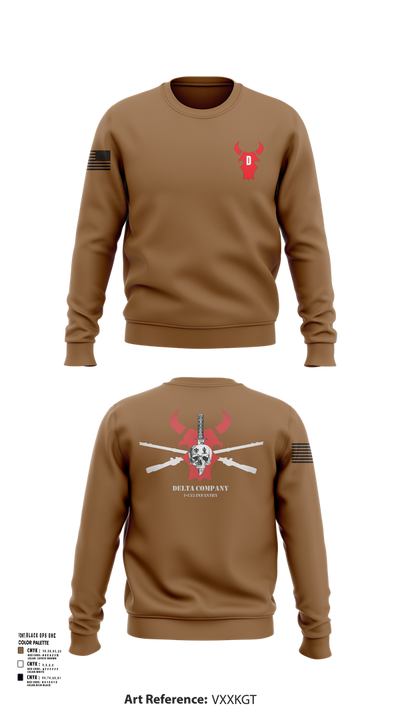D Co 1-133 IN 71672506 Crew Neck Sweatshirt - 11