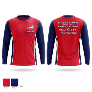 Long Sleeve Performance Shirt, Plaza Park, Cross Country, Teamtime, Team time, sublimation, custom sports apparel, team uniforms, spirit wear, spiritwear, sports uniforms, custom shirts, team store, custom team store, fundraiser sports, apparel fundraiser