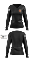 NAF ATSUGI FCPOA 70401455 Women's Long Sleeve V-neck Shirt - 7