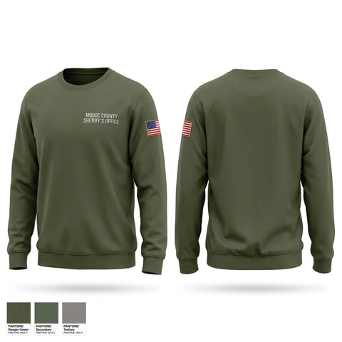 Crew Neck Sweatshirt, Modoc County Sheriff’s Office, Police, Teamtime, Team time, sublimation, custom sports apparel, team uniforms, spirit wear, spiritwear, sports uniforms, custom shirts, team store, custom team store, fundraiser sports, apparel fundraiser
