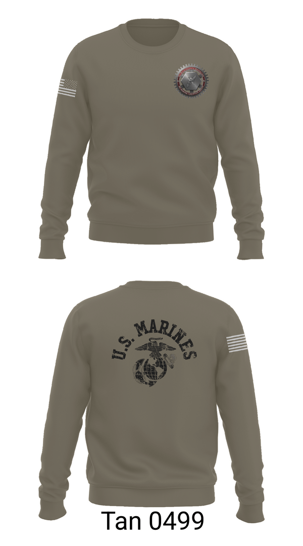 Crew Neck Sweatshirt, Utilities, Marines, Teamtime, Team time, sublimation, custom sports apparel, team uniforms, spirit wear, spiritwear, sports uniforms, custom shirts, team store, custom team store, fundraiser sports, apparel fundraiser