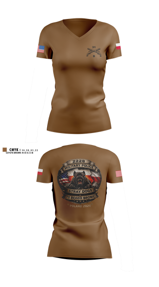 Womens Short Sleeve Vneck Shirt, 2228TH MP CO 3rd PLT, National Guard, Teamtime, Team time, sublimation, custom sports apparel, team uniforms, spirit wear, spiritwear, sports uniforms, custom shirts, team store, custom team store, fundraiser sports, apparel fundraiser