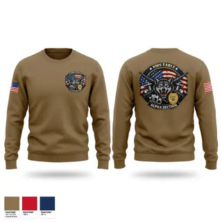 Crew Neck Sweatshirt, NWS EARLE SECDET APLHA SECTION, Navy, Teamtime, Team time, sublimation, custom sports apparel, team uniforms, spirit wear, spiritwear, sports uniforms, custom shirts, team store, custom team store, fundraiser sports, apparel fundraiser