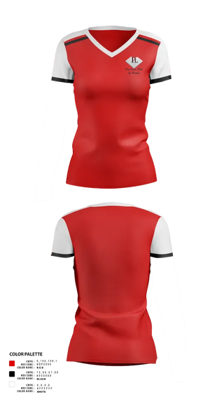 Womens Short Sleeve Vneck Shirt, Pro-Lux Tile & Stone, , Teamtime, Team time, sublimation, custom sports apparel, team uniforms, spirit wear, spiritwear, sports uniforms, custom shirts, team store, custom team store, fundraiser sports, apparel fundraiser