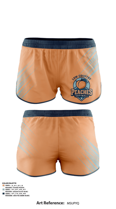 LowCountry Peaches 59318309 Track Shorts - 1