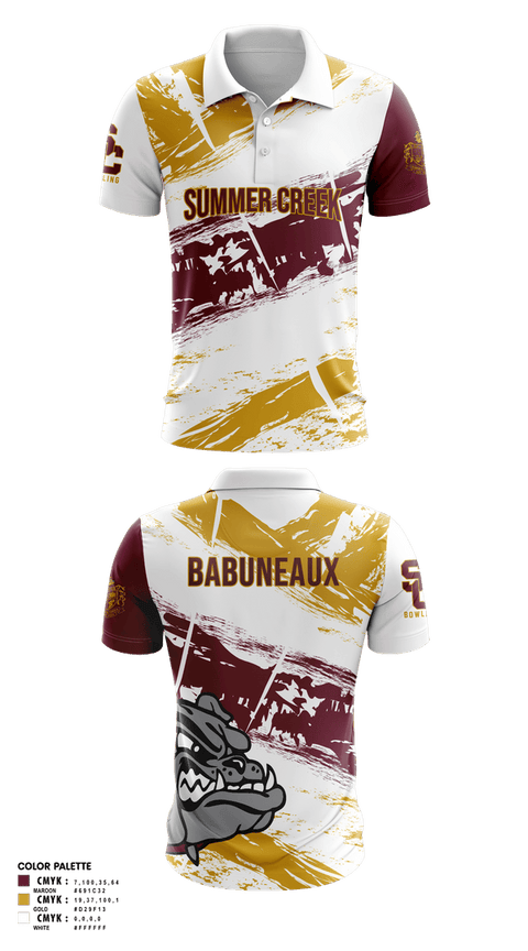 Short Sleeve Performance Polo, Summer Creek High School Bowling, Bowling, Teamtime, Team time, sublimation, custom sports apparel, team uniforms, spirit wear, spiritwear, sports uniforms, custom shirts, team store, custom team store, fundraiser sports, apparel fundraiser
