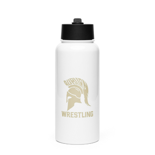 Auburn Trojan Wrestling Stainless Steel Water Bottle with a Straw Lid