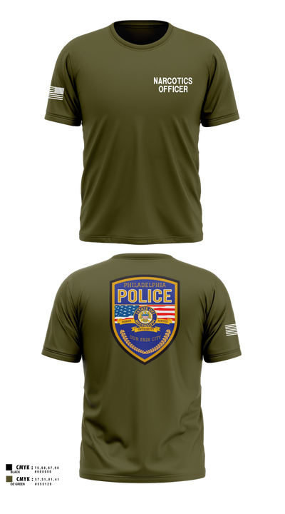 Philadelphia police narcotics 89057039 Short Sleeve Performance Shirt - 101