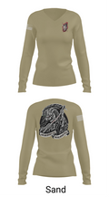 112th, 1/1 BN CRDT 19582480 Women's Long Sleeve V-neck Shirt - 97