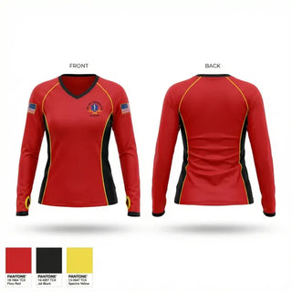 Womens Long Sleeve Vneck Shirt, Regional Paramedical services, EMS/EMT, Teamtime, Team time, sublimation, custom sports apparel, team uniforms, spirit wear, spiritwear, sports uniforms, custom shirts, team store, custom team store, fundraiser sports, apparel fundraiser