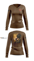 D/2-43 Women's Long Sleeve V-neck Shirt - 11