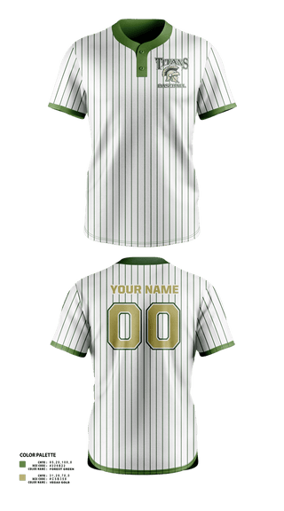 Two Button Softball Jersey, Titans, Baseball, Teamtime, Team time, sublimation, custom sports apparel, team uniforms, spirit wear, spiritwear, sports uniforms, custom shirts, team store, custom team store, fundraiser sports, apparel fundraiser