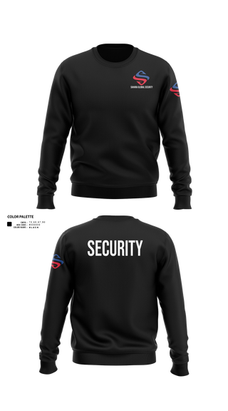 Crew Neck Sweatshirt, Sahara Global Security, Fire Department, Teamtime, Team time, sublimation, custom sports apparel, team uniforms, spirit wear, spiritwear, sports uniforms, custom shirts, team store, custom team store, fundraiser sports, apparel fundraiser