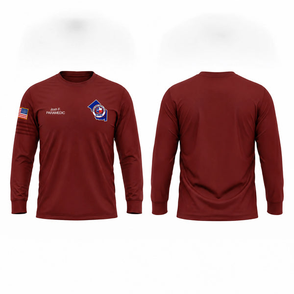 Long Sleeve Performance Shirt, JCHD EMS, EMS/EMT, Teamtime, Team time, sublimation, custom sports apparel, team uniforms, spirit wear, spiritwear, sports uniforms, custom shirts, team store, custom team store, fundraiser sports, apparel fundraiser