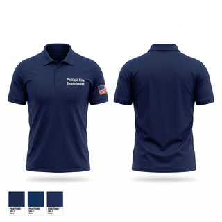 Short Sleeve Performance Polo, Philippi Fire Department, Fire Department, Teamtime, Team time, sublimation, custom sports apparel, team uniforms, spirit wear, spiritwear, sports uniforms, custom shirts, team store, custom team store, fundraiser sports, apparel fundraiser