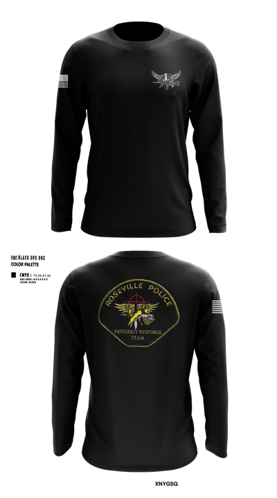 Roseville E.R.T. 91659020 Long Sleeve Performance Shirt 102