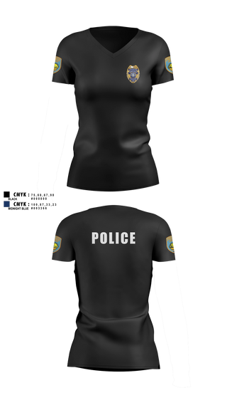 Womens Short Sleeve Vneck Shirt, team name, Police, Teamtime, Team time, sublimation, custom sports apparel, team uniforms, spirit wear, spiritwear, sports uniforms, custom shirts, team store, custom team store, fundraiser sports, apparel fundraiser