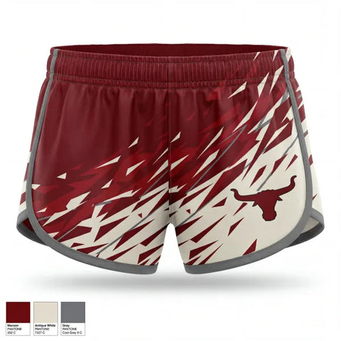 Womens Shorts, Johnson county longhorns, Women's Basketball, Teamtime, Team time, sublimation, custom sports apparel, team uniforms, spirit wear, spiritwear, sports uniforms, custom shirts, team store, custom team store, fundraiser sports, apparel fundraiser