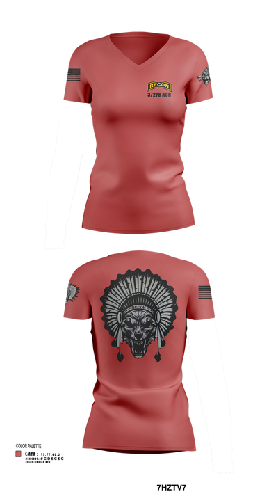 Scout plt HHT 3/278 ACR 94348798 Women's Short Sleeve V-neck Shirt - 103