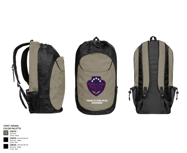 Gear Bag, Prairie du Chien Police Department, Police, Teamtime, Team time, sublimation, custom sports apparel, team uniforms, spirit wear, spiritwear, sports uniforms, custom shirts, team store, custom team store, fundraiser sports, apparel fundraiser