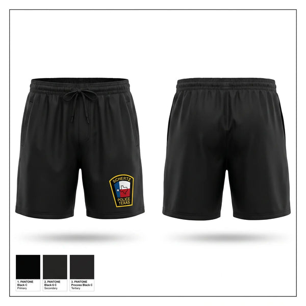 Athletic Shorts With Pockets, Schertz PD, Police, Teamtime, Team time, sublimation, custom sports apparel, team uniforms, spirit wear, spiritwear, sports uniforms, custom shirts, team store, custom team store, fundraiser sports, apparel fundraiser