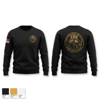 Crew Neck Sweatshirt, Crime Suppression Unit, Police, Teamtime, Team time, sublimation, custom sports apparel, team uniforms, spirit wear, spiritwear, sports uniforms, custom shirts, team store, custom team store, fundraiser sports, apparel fundraiser