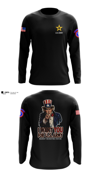Long Sleeve Performance Shirt, Alaska Army Recruiting, Army, Teamtime, Team time, sublimation, custom sports apparel, team uniforms, spirit wear, spiritwear, sports uniforms, custom shirts, team store, custom team store, fundraiser sports, apparel fundraiser