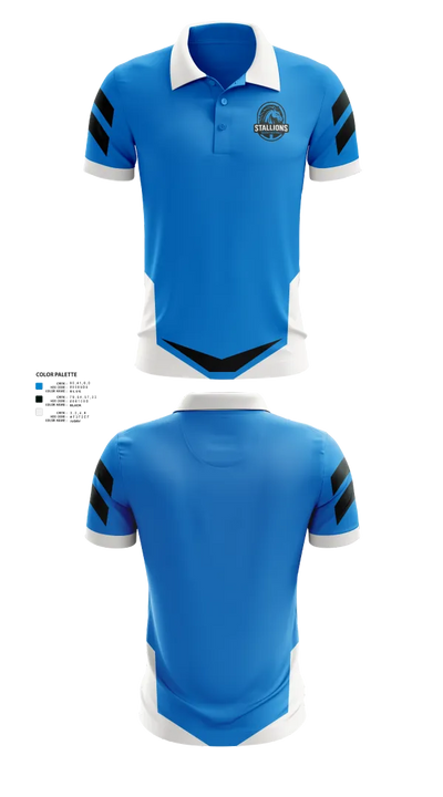 Spencer county Stallions 24069129 Short Sleeve Performance Polo - 21